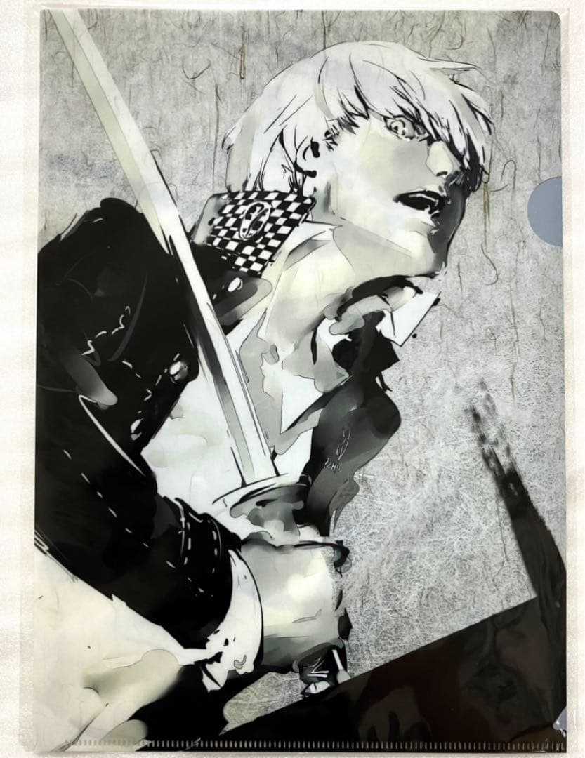 ペルソナ4 鳴上悠 主人公 クリアファイル 非売品 描き下ろし