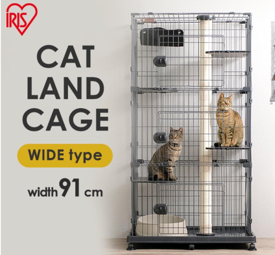 直接引き取りの場合値引き有り　新品未開封品　キャットタワー付ケージ