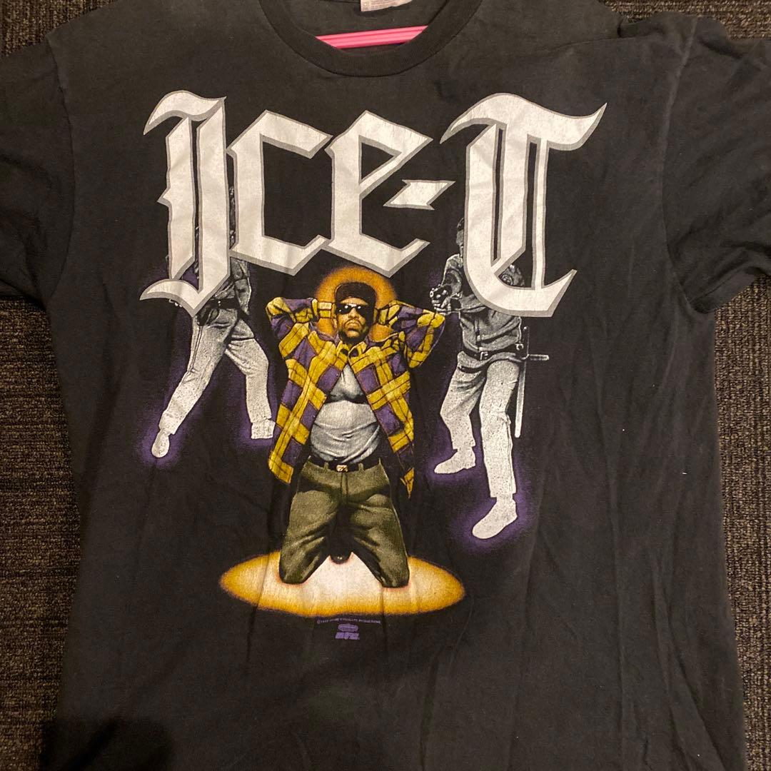【美品】ICE-T グラフィック Tシャツ Lサイズ　ブラック　USA製