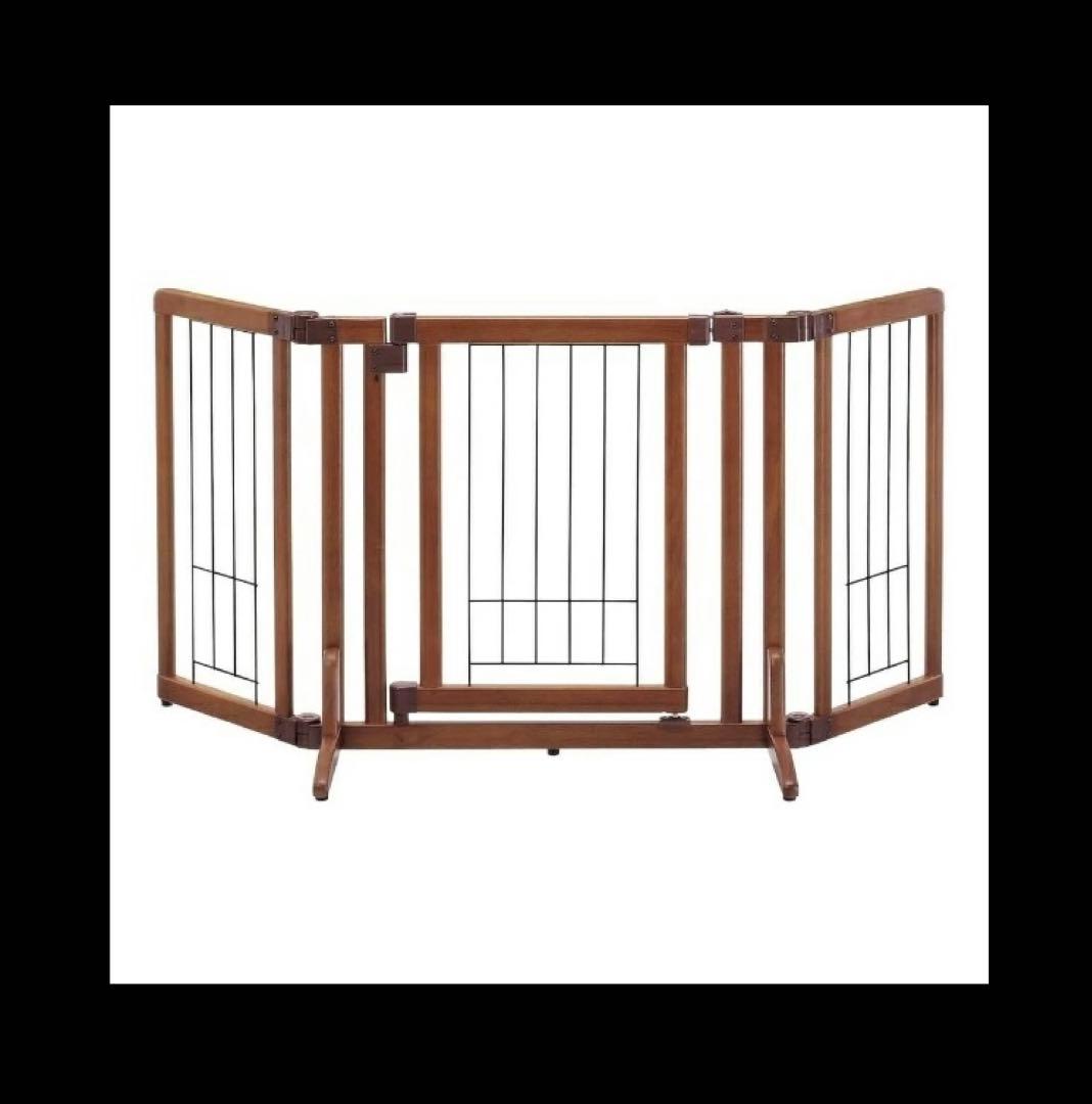 リッチェル｜Richell ペット用木製おくだけドア付ゲート（S）