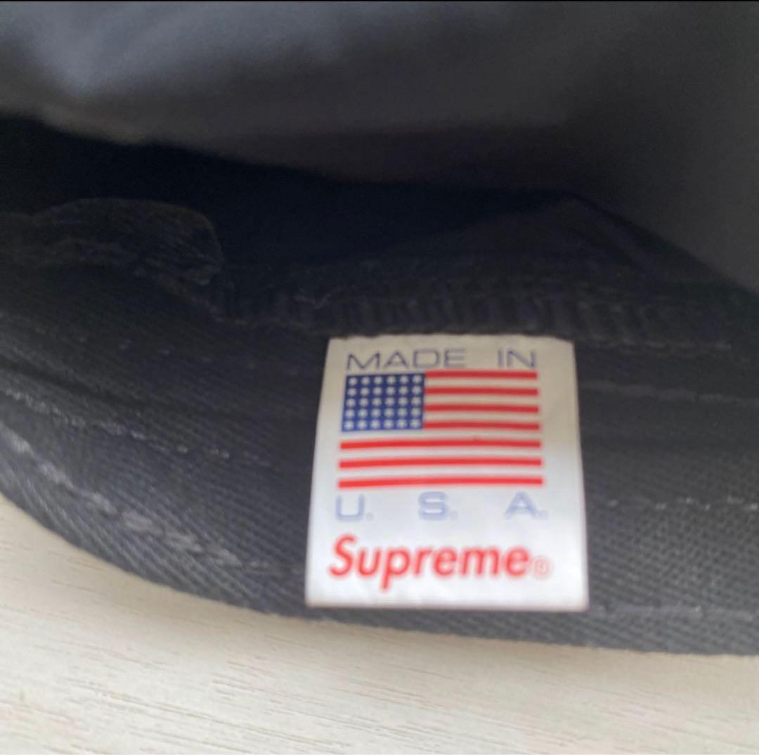 supreme ホログラムスクエアロゴ　キャップ　黒