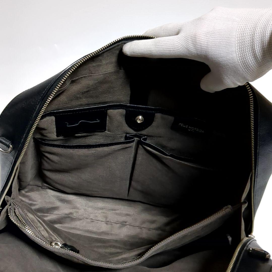 ✨ペッレモルビダ✨ビジネスバッグ キャピターノ レザー ブラック 2way ロゴ