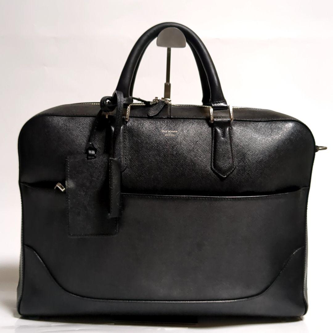 ✨ペッレモルビダ✨ビジネスバッグ キャピターノ レザー ブラック 2way ロゴ