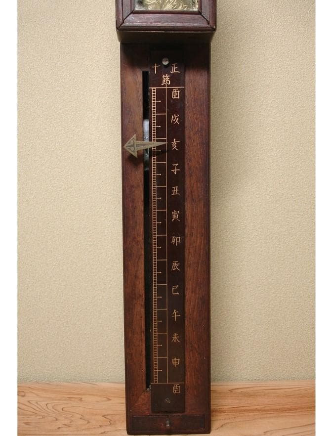 【大名品】◆『尺時計』江戸期 和時計 円天符 節板式文字盤 桑造枠◆検）大名時計
