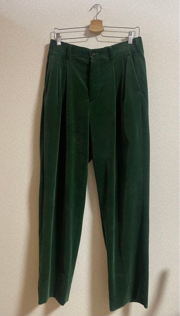 maatee&sons 俺チノcorduroy d.green wagamama