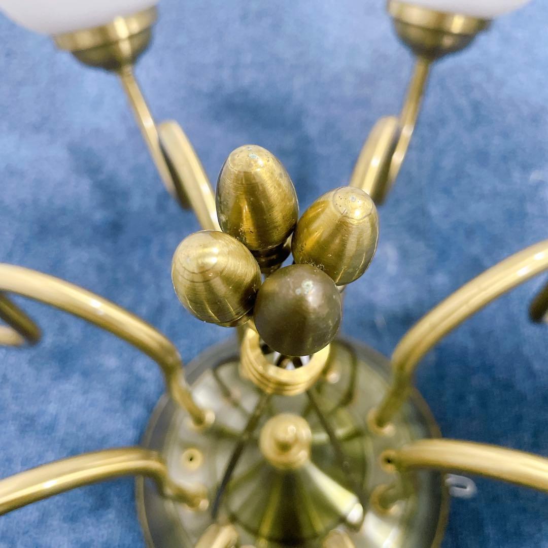 【美品】コイズミ AAN485995 アンティーク 8灯シャンデリア 照明器具