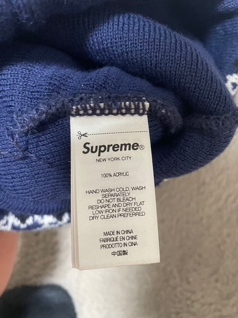 帽子 Supreme Bandana Big Logo Beanie \"Blue\"