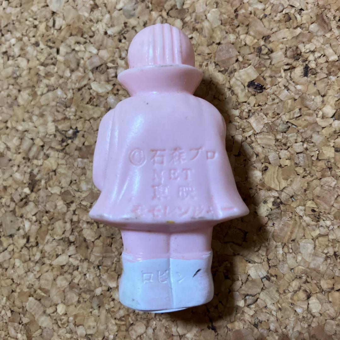 ［即購入OK］　ソフビ　ゴレンジャー　モモレンジャー　指人形　当時品