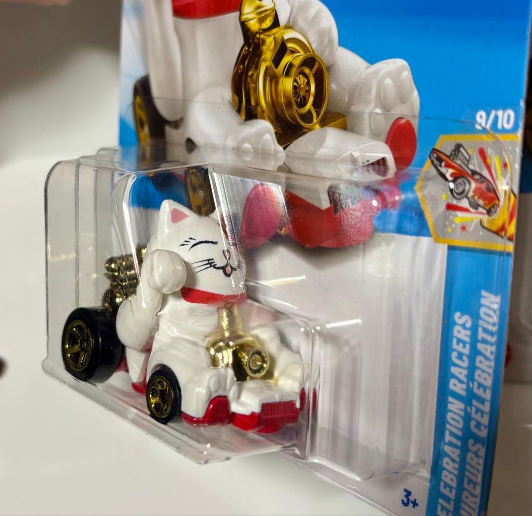 ホットウィール (4点) フィーライン ラッキー ♯まねきねこ、招き猫
