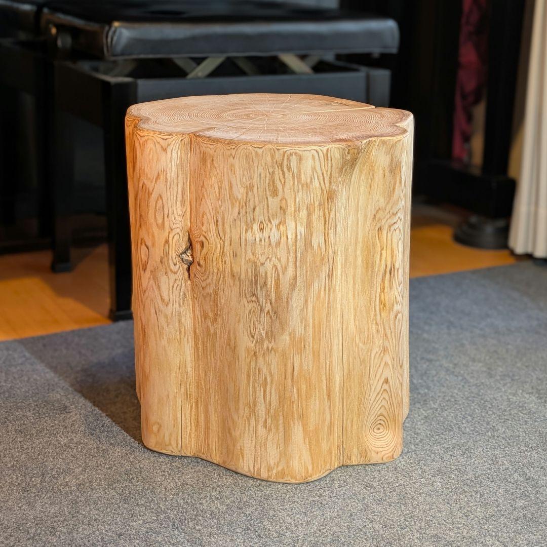 poochan　天然ヒバ　大型　切り株　丸太　椅子　テーブル　高さ約41㎝