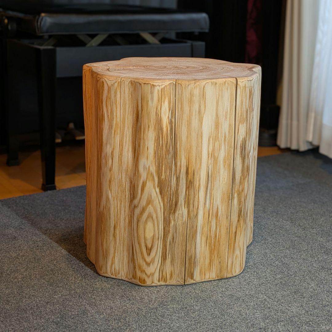 poochan　天然ヒバ　大型　切り株　丸太　椅子　テーブル　高さ約41㎝