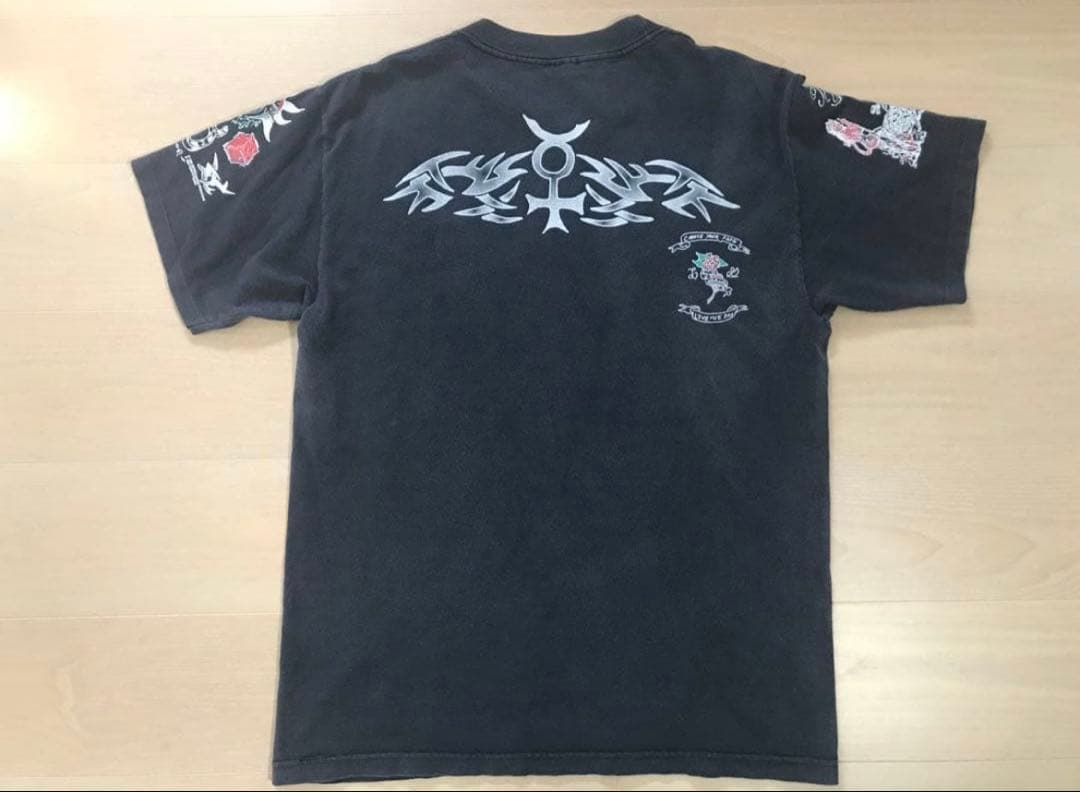 希少ブラック　Tシャツ シンボル ロッドマン　タトゥーヴィンテージ　90s