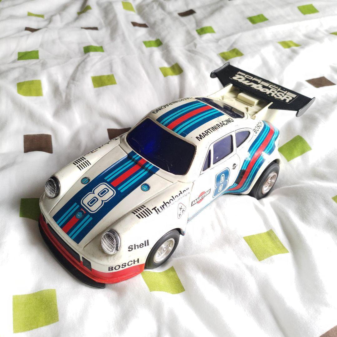 稀少 当時物 ブリキ アルプス製 ポルシェターボRSR 28cm