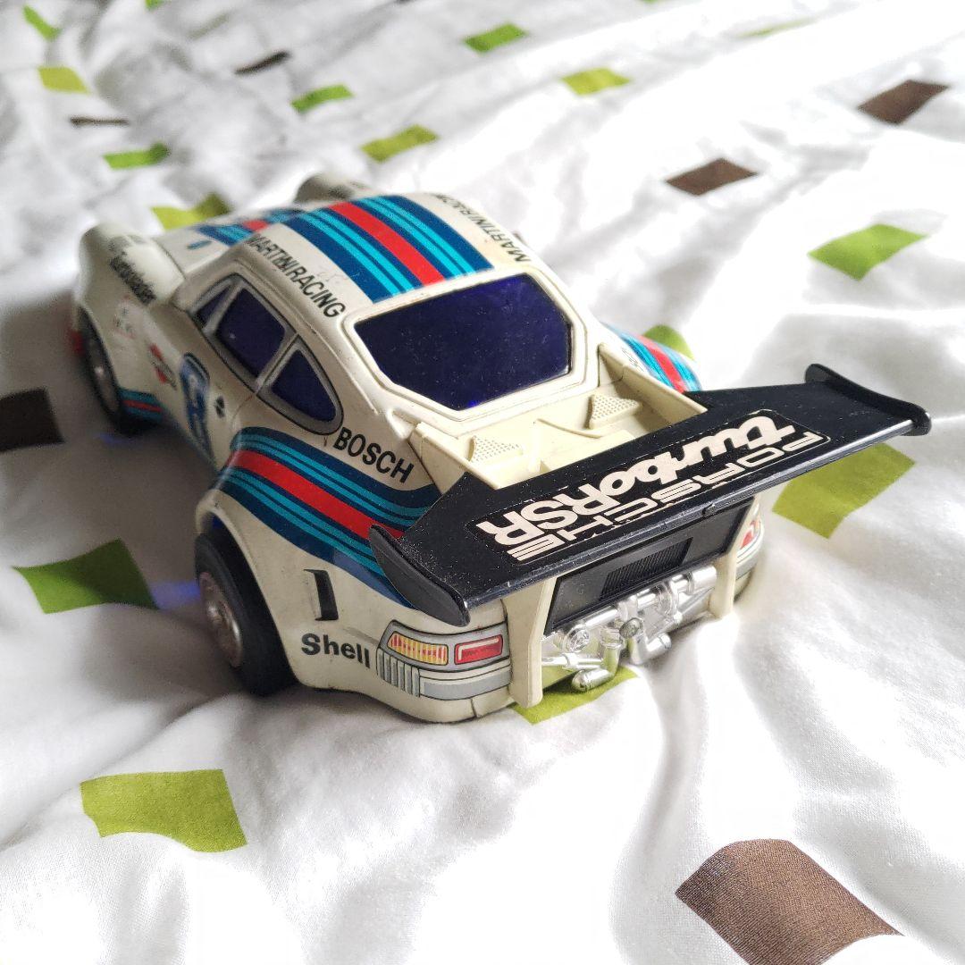 稀少 当時物 ブリキ アルプス製 ポルシェターボRSR 28cm