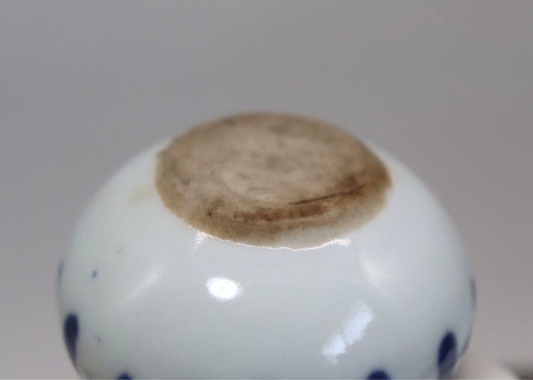 中国　清時代　染付　水滴　送料込み0906