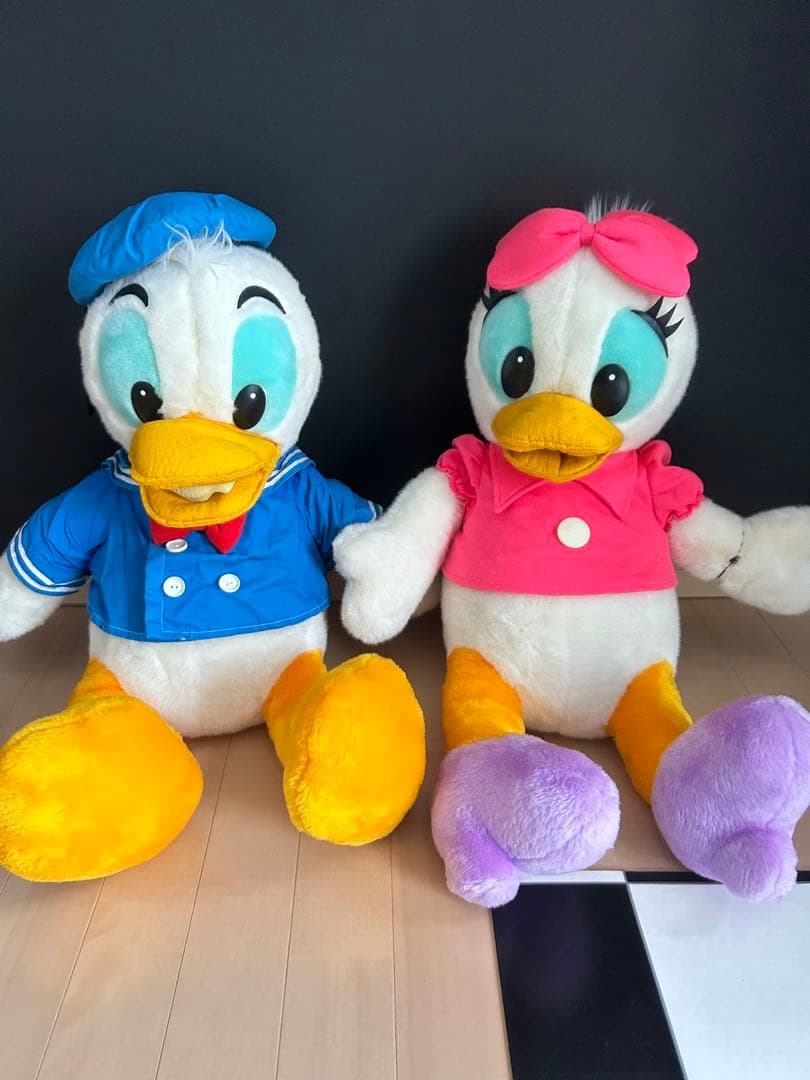 ヴィンテージ　ドナルドダック＆デイジーダック(Ｌ)　50㎝