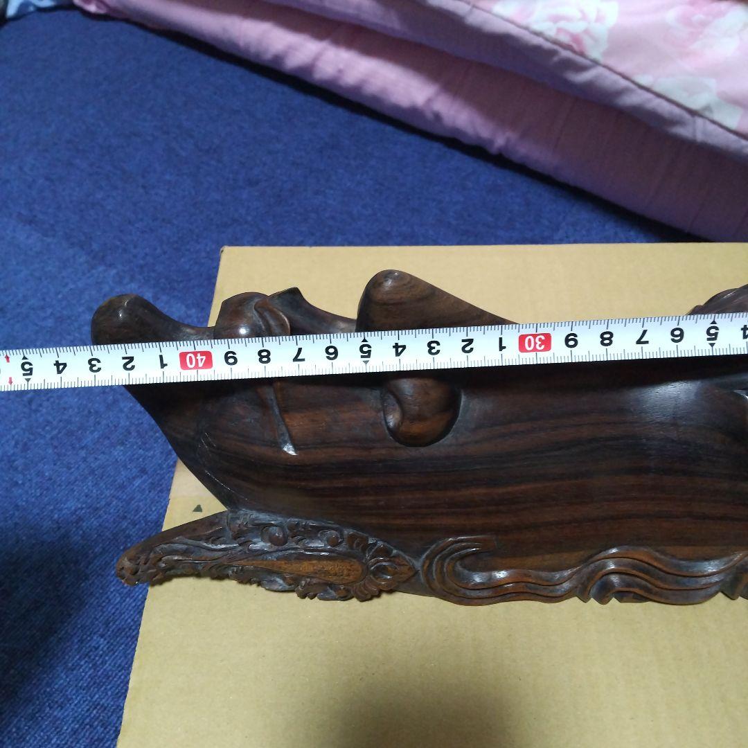 木製彫刻 踊り子の頭部 約45cm