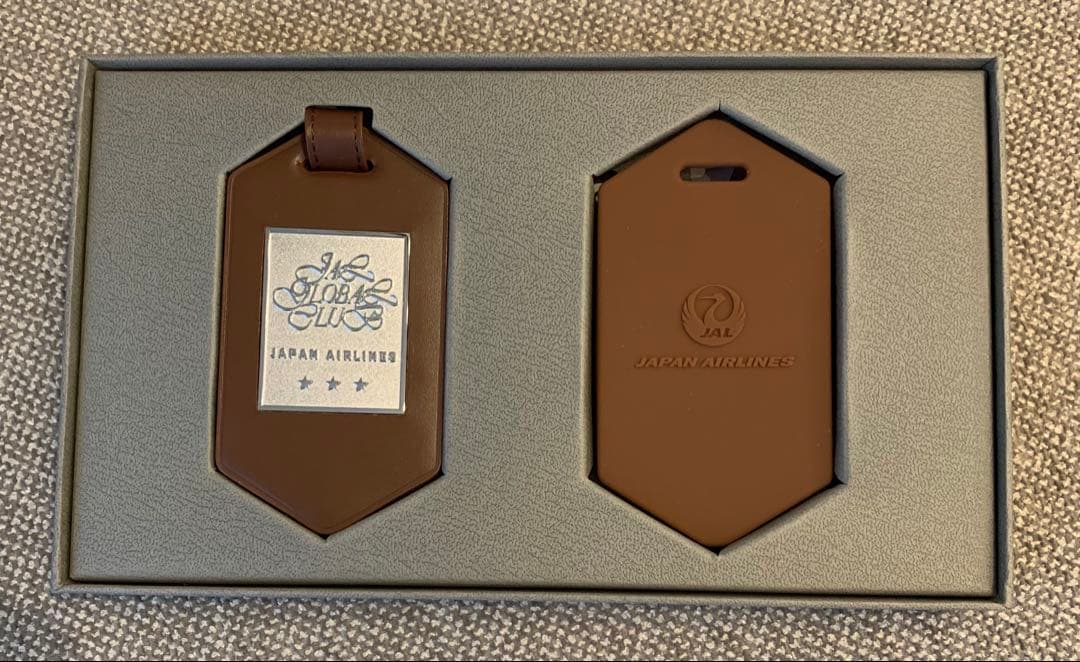 JAL グローバルクラブ　亀タグ　ラゲージタグ　茶色　新品未使用品