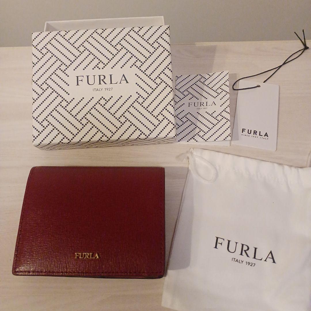新品 FURLA バイカラー 二つ折り財布 箱有り