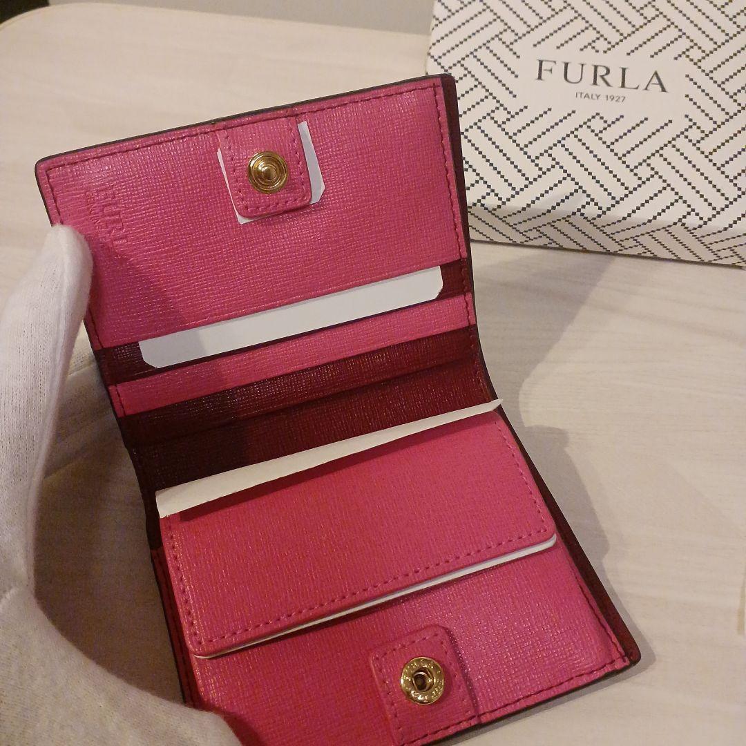 新品 FURLA バイカラー 二つ折り財布 箱有り