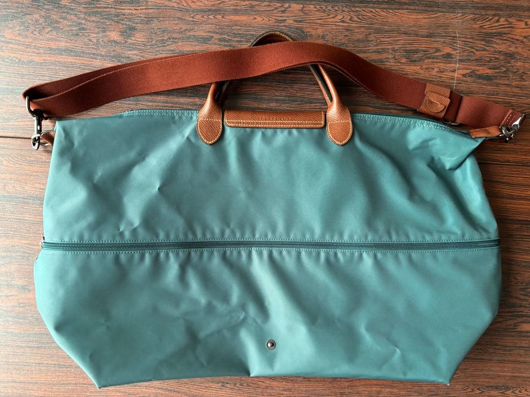 LONGCHAMP グリーントラベルバッグ
