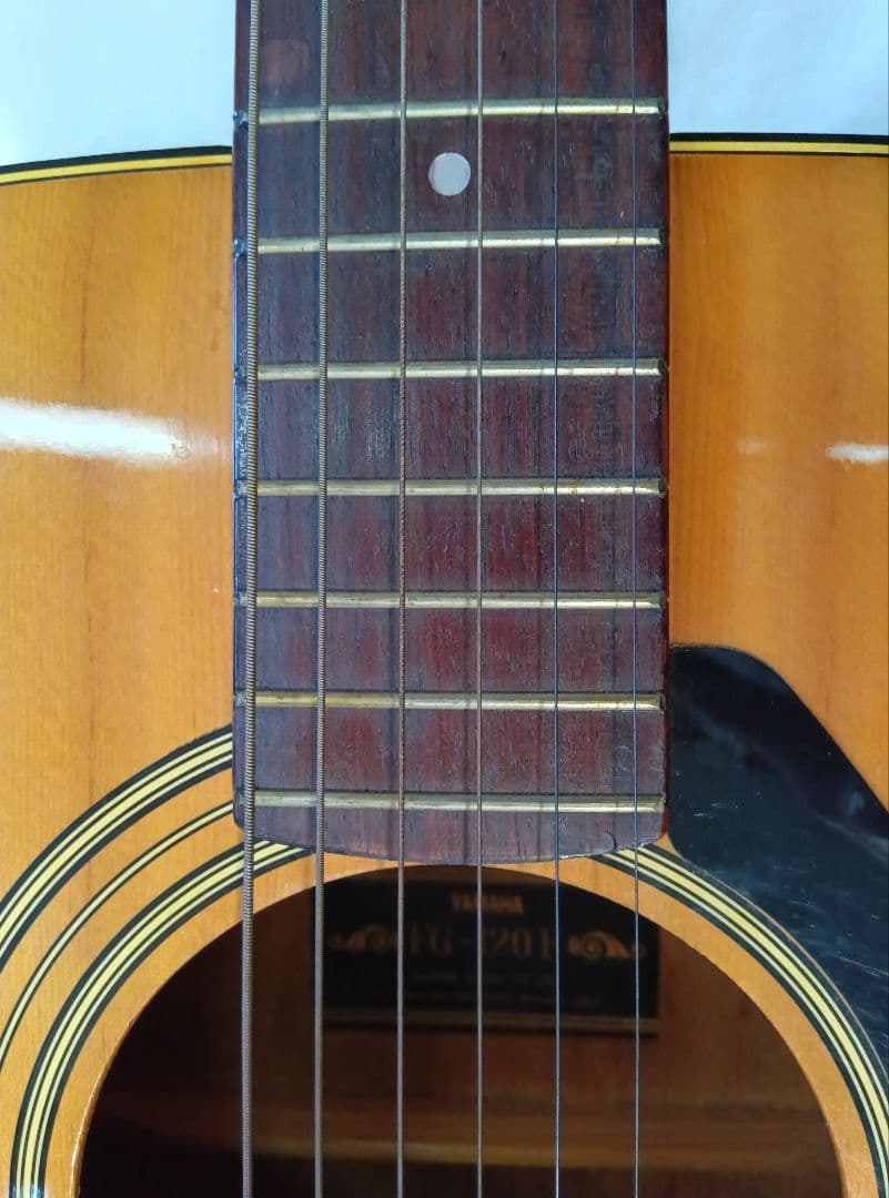 ヤマハ　アコースティックギター　FG-120F YAMAHA　黒ラベル　カバー付