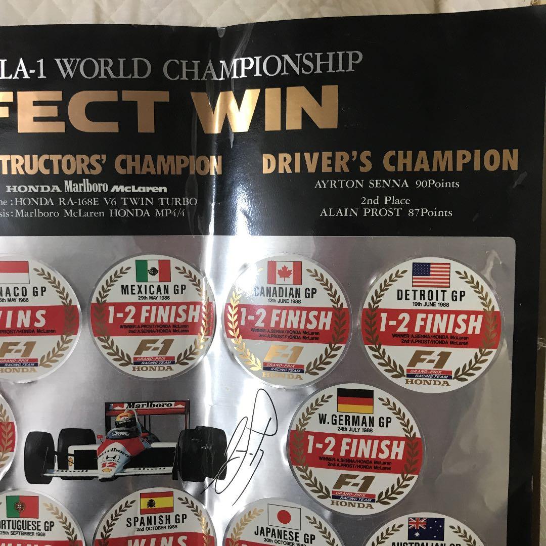 希少全種　HONDA  F1  1988  記念ステッカー