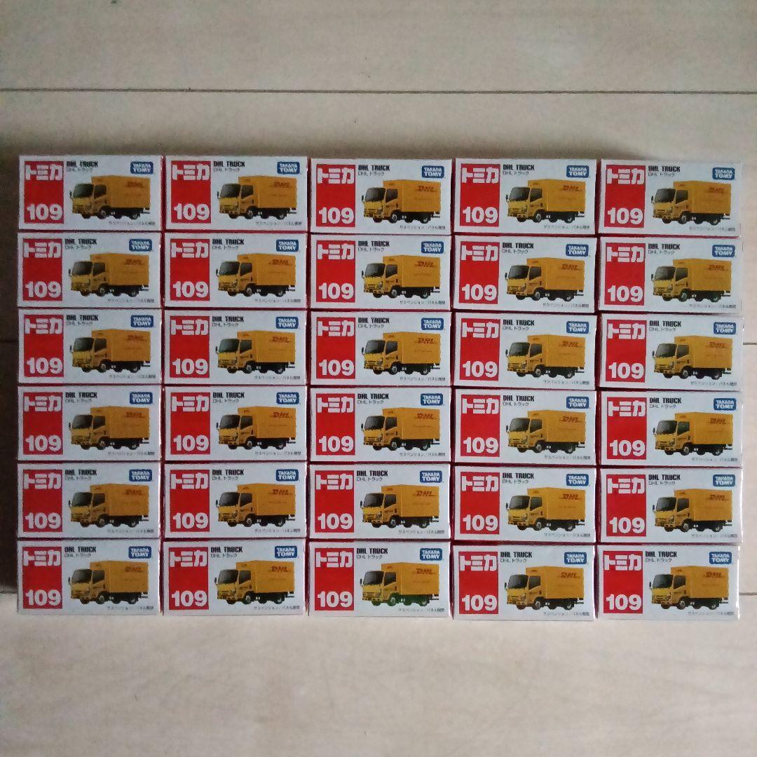 プチプチ梱包！　廃盤　トミカ　DHL　トラック　絶版　赤箱　109　いすゞエルフ