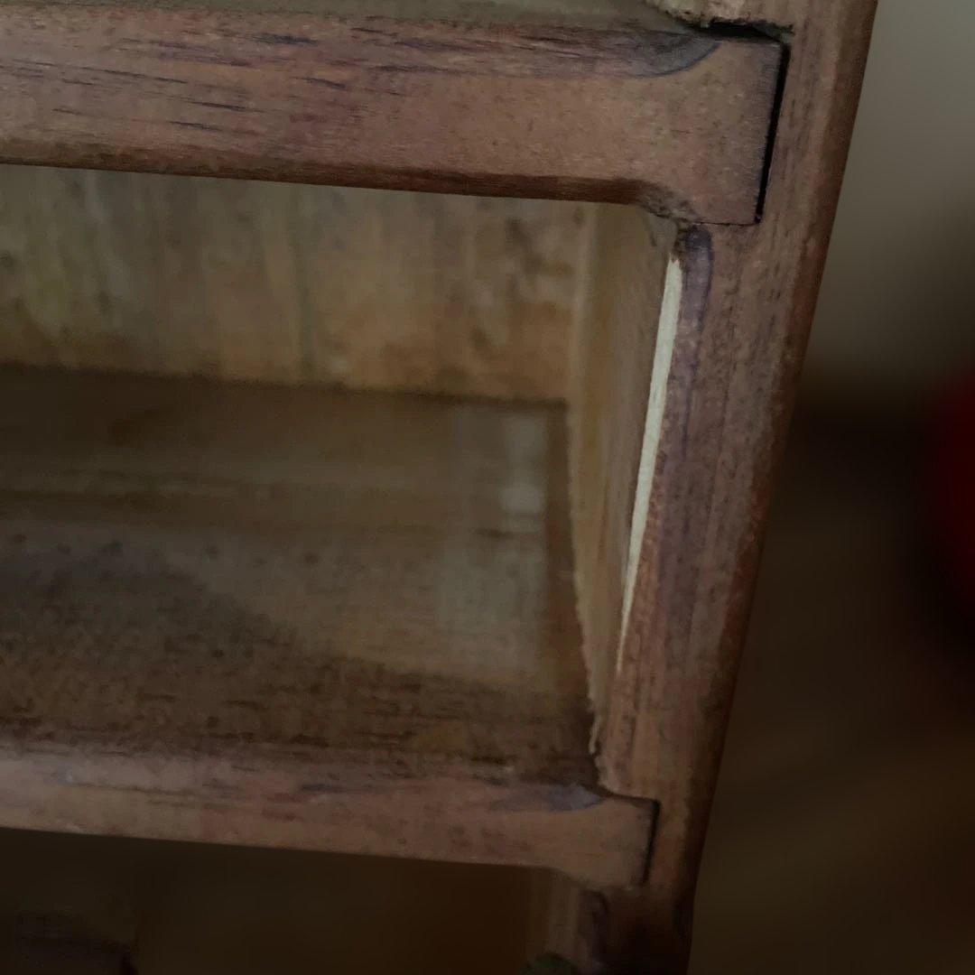 木製飾り棚　扉付き　カントリー　コーハウス　アンファン