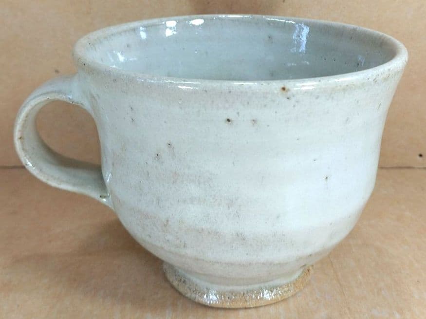 濱田庄司(浜田庄司) 朝杯(カップ&ソーサー）共箱 未使用 益子焼 人間国宝