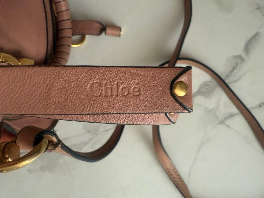 【じじ】Chloé クロエ　マーシー　ミニ　ピンクベージュ　ショルダー