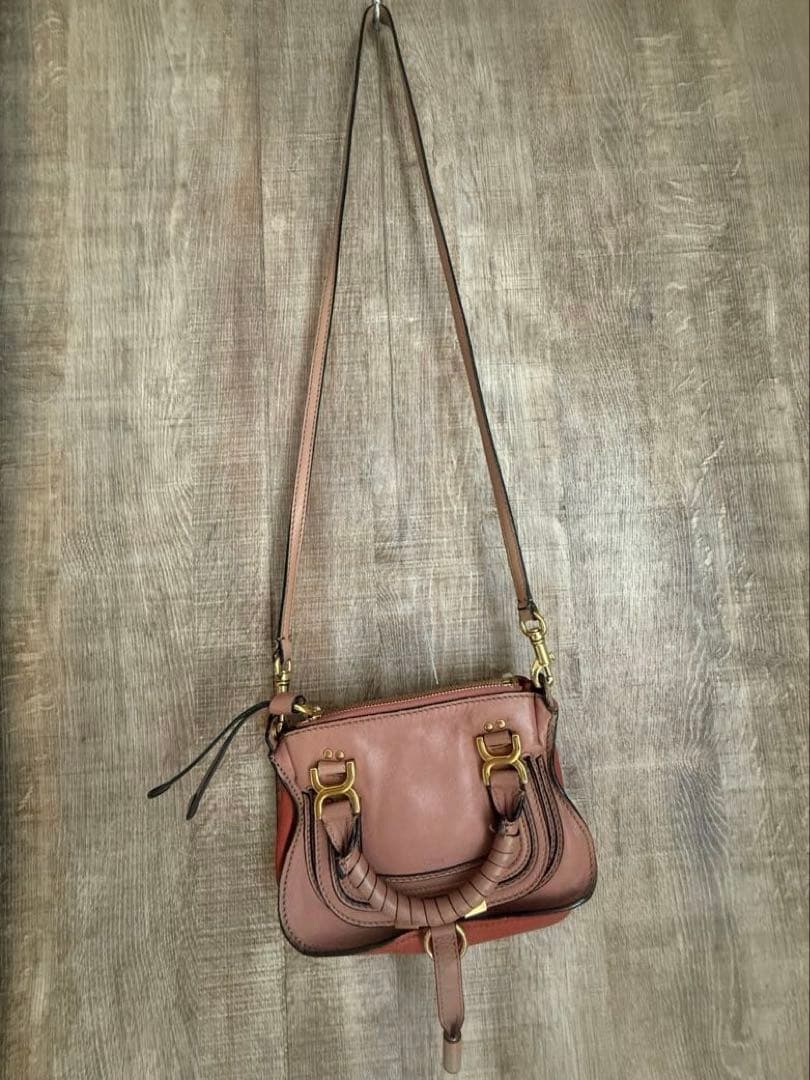 【じじ】Chloé クロエ　マーシー　ミニ　ピンクベージュ　ショルダー