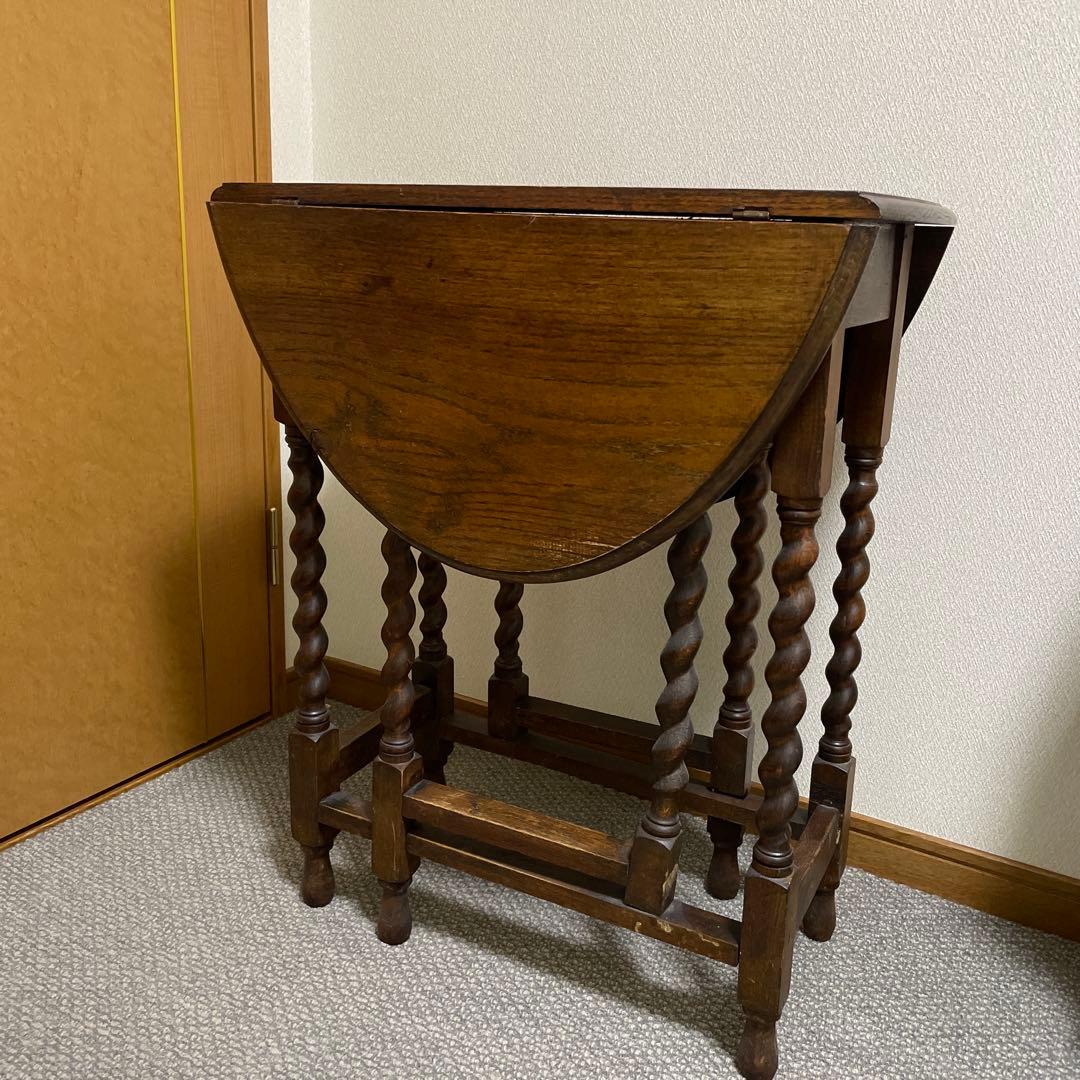 本日セール　アンティーク　ゲートレッグテーブル