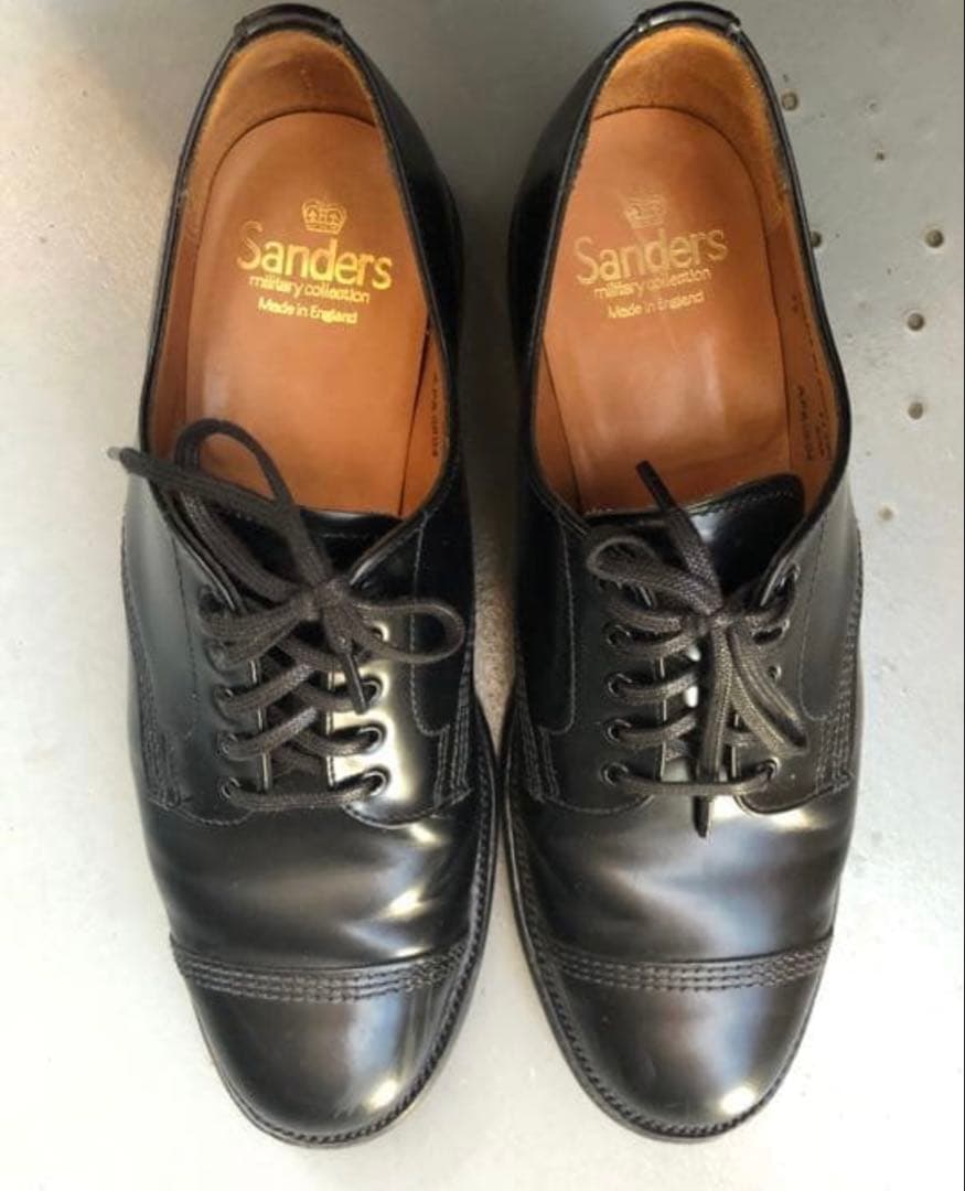 サンダース　ミリタリーダービー　イギリス製　UKサイズ7