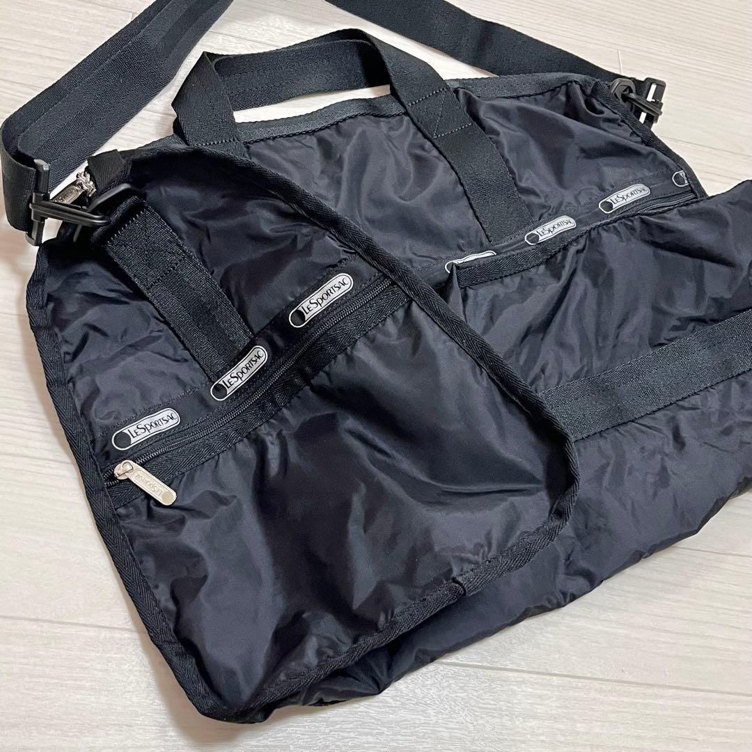 美品　レスポートサック　ショルダーバック　旅行バック　黒　シンプル