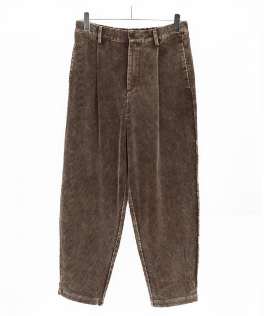 【新品】フェード加工コーデュロイZIPブルゾン セットアップ バルーン ブラウン