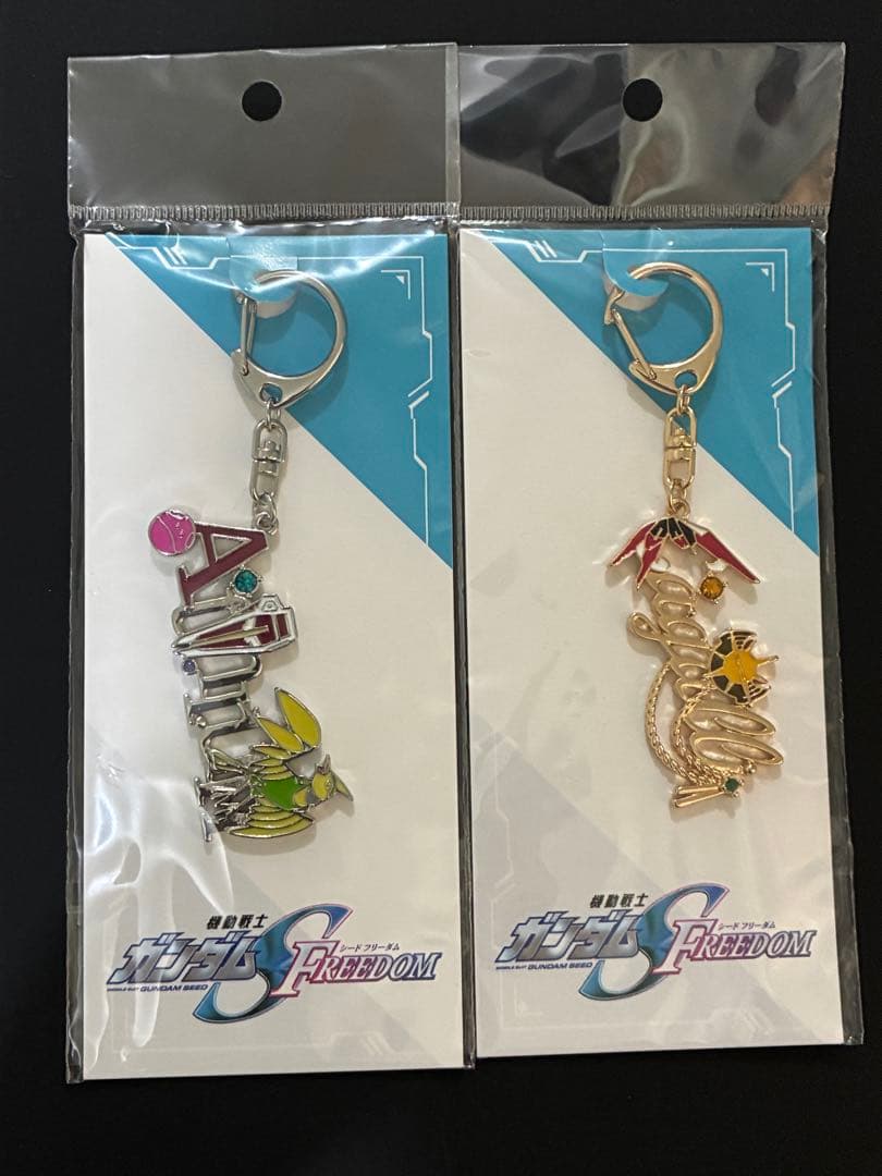 ガンダムSEED FREEDOM モチーフキーホルダー　アスラン　カガリ