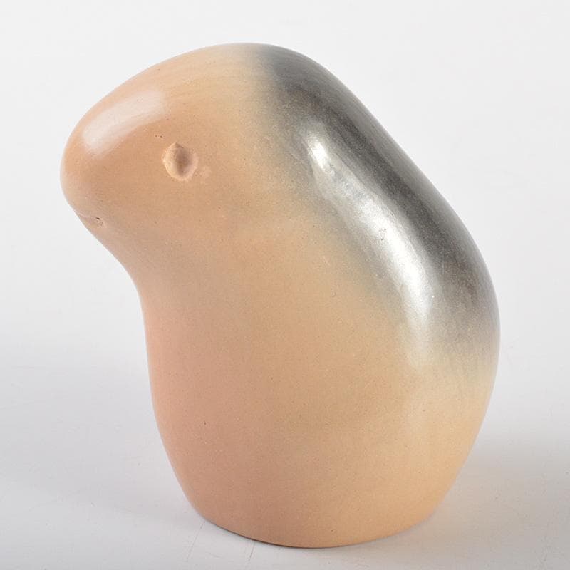 茶道具　雲華焼　山崎宗元作　狗　のし押え　熨斗押　共布共箱　V　R6888