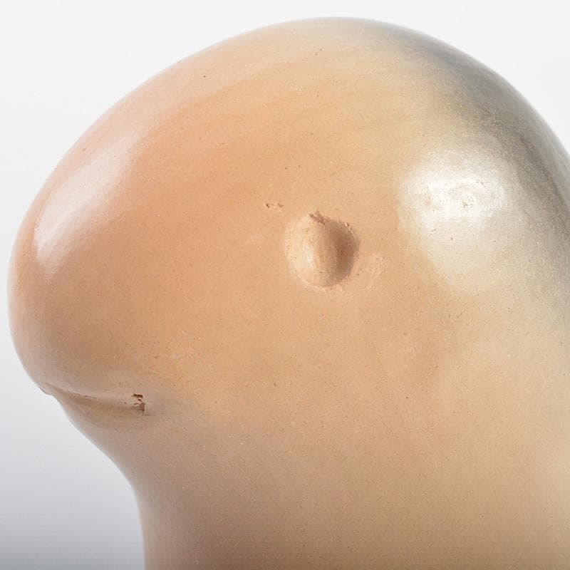 茶道具　雲華焼　山崎宗元作　狗　のし押え　熨斗押　共布共箱　V　R6888