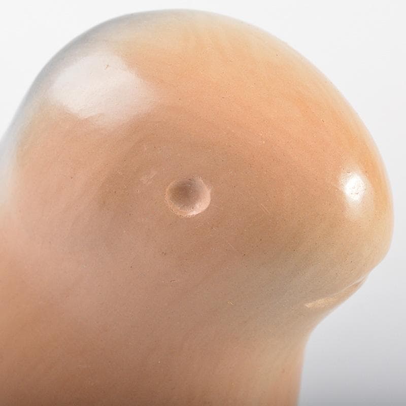 茶道具　雲華焼　山崎宗元作　狗　のし押え　熨斗押　共布共箱　V　R6888