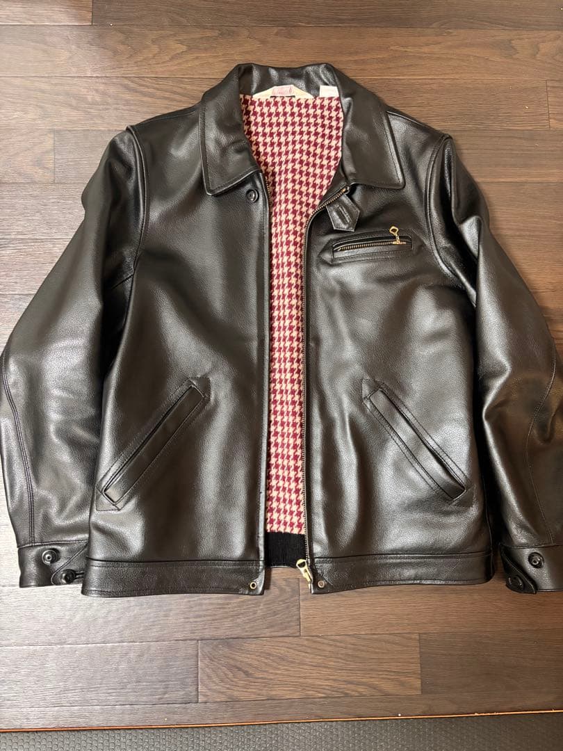 シングルレザーライダース　BEN DAVIS カウレザー　美品