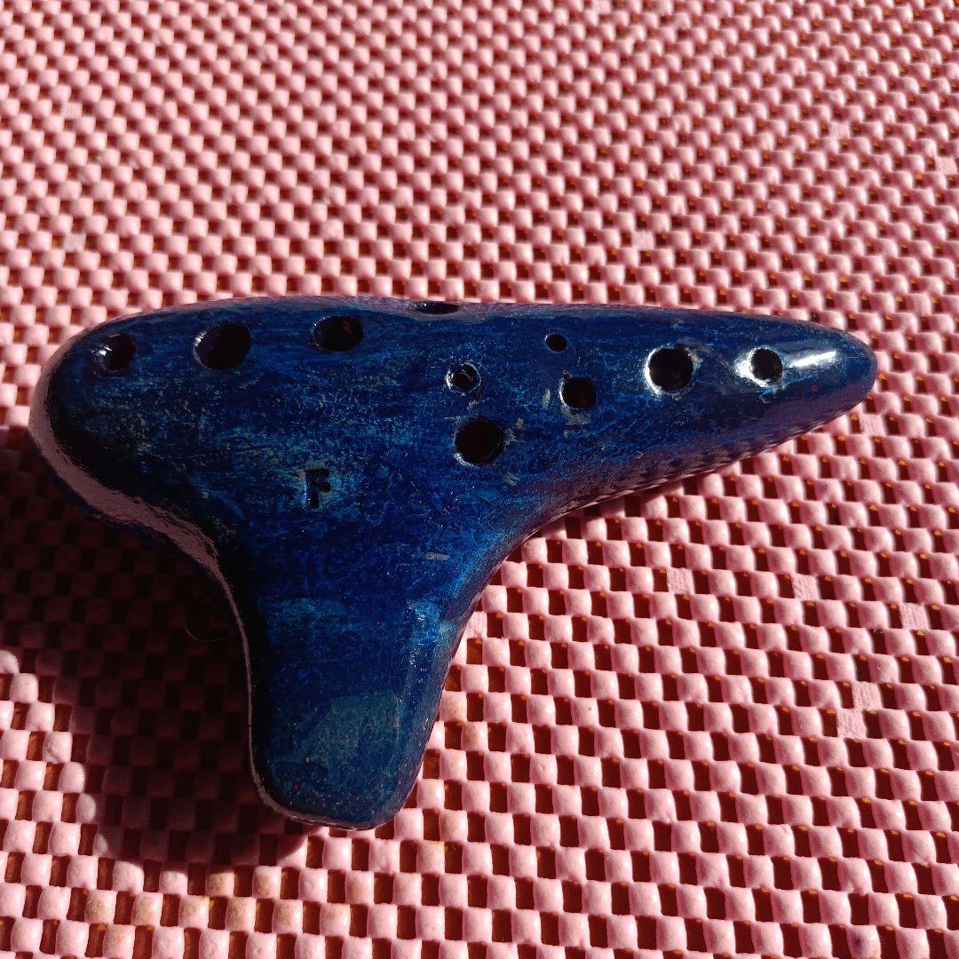 ヨシツカオカリナ SF 管 紺色 中古品 専用ケース付き 蔵出し