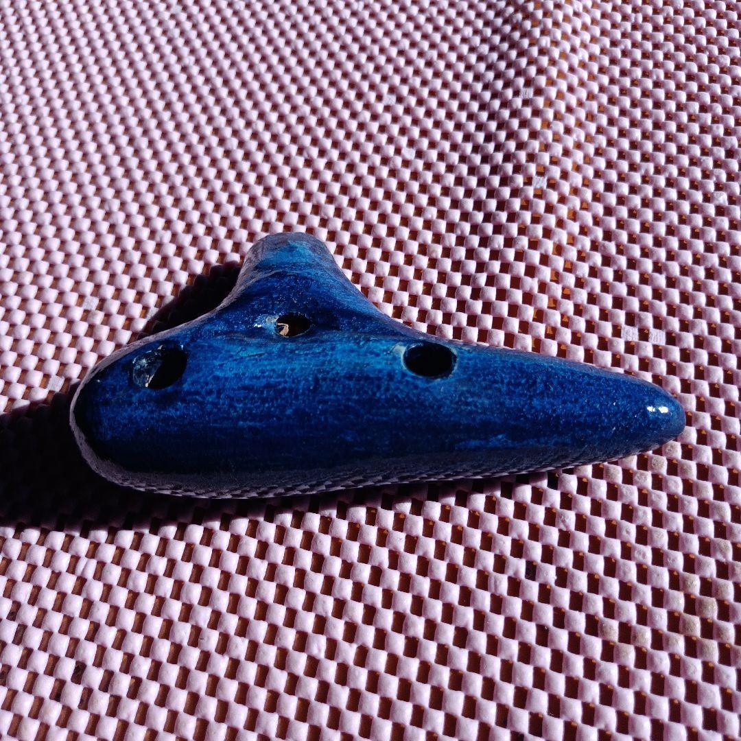 ヨシツカオカリナ SF 管 紺色 中古品 専用ケース付き 蔵出し