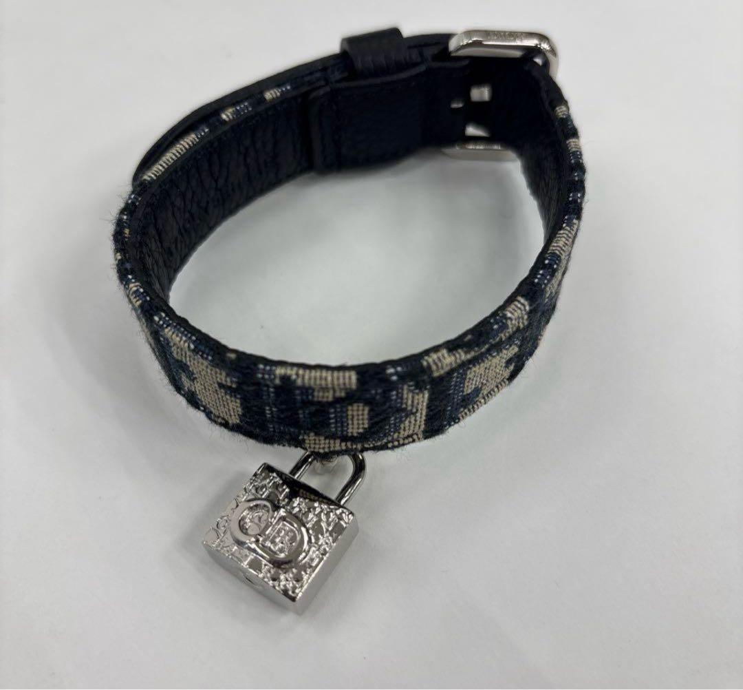 Dior オブリーク ブレスレット パドロックチャーム付き　首輪