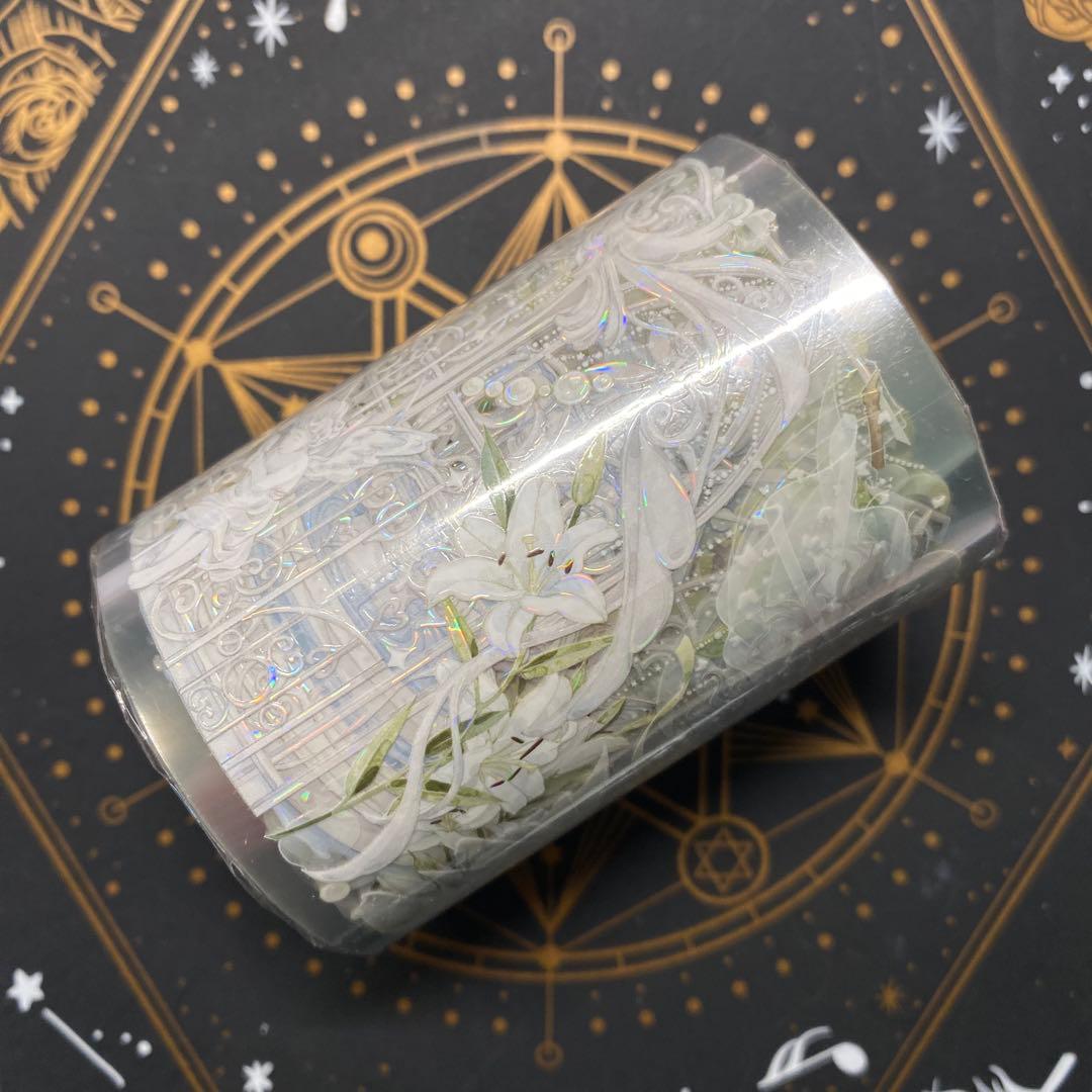 【D】海外　10m巻　貝殻光/貝殻金マスキングテープ　人物系/お花系/景色系