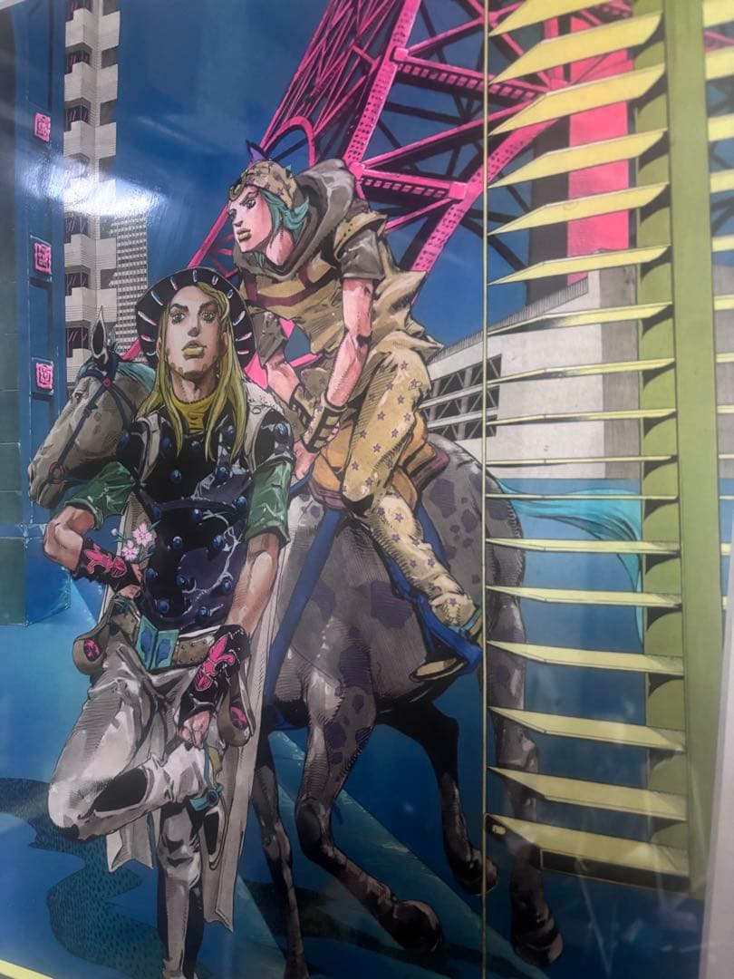 ジョジョの奇妙な冒険 ７部SBR 複製原画　ジョジョ展2012