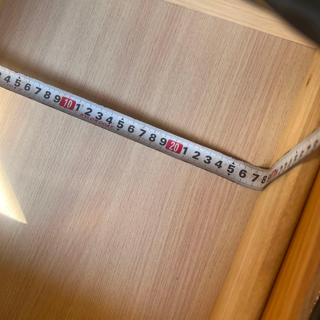 ナチュラルウッド スリムデザインチェスト　サイドボード　リビングボード