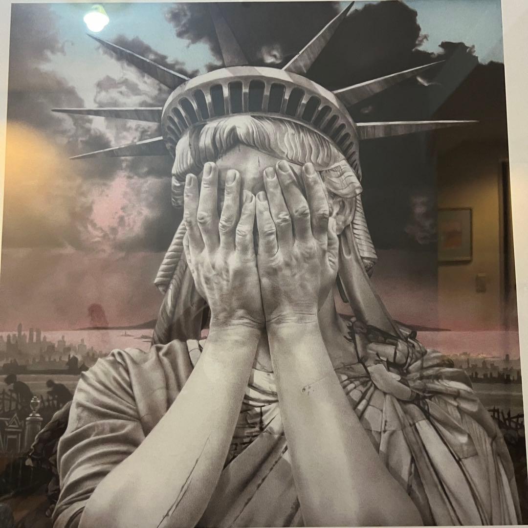 値下げ　Gee Vaucher「OH AMERICA」　額装済み