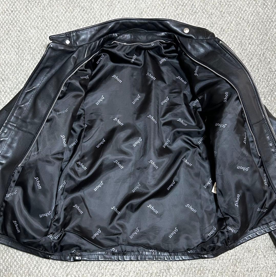 ③schott 641【38】米国製◇革ジャンninjaハーレーgpzショベル