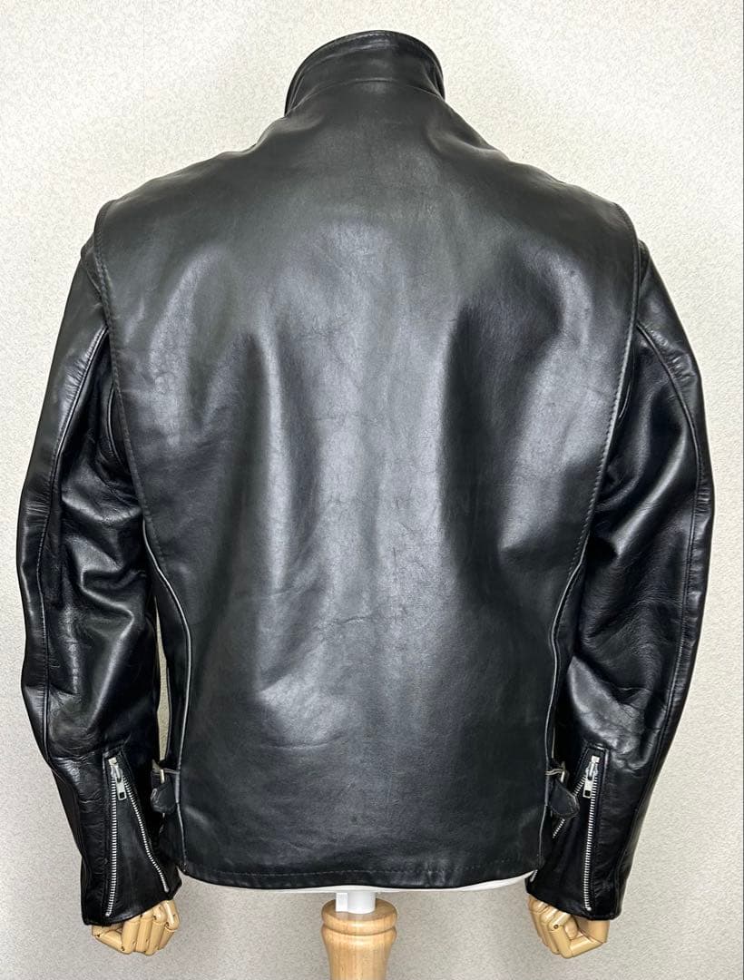 ③schott 641【38】米国製◇革ジャンninjaハーレーgpzショベル